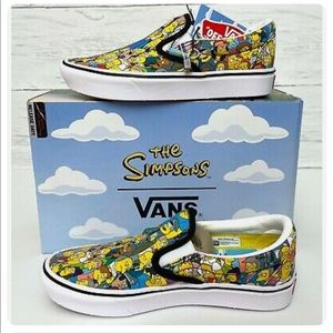 NEW Vans The Simpsons ComfyCush Slip Ons Limited Edition